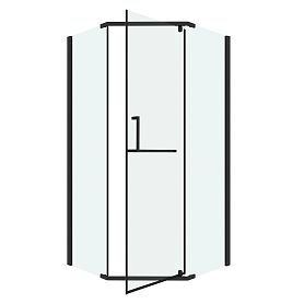 Душевой уголок Grossman Pragma 302.K33.03.9090.21.00 90х90, стекло прозрачное, профиль черный матовый - фото 1