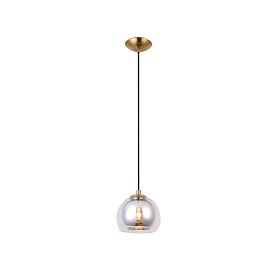 Подвесной светильник Arte Lamp Rastaban A7984SP-1PB, арматура полированная медь, плафон стекло хром - фото 1