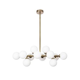 Подвесная люстра Arte Lamp Bolla-Piccolo A3988SP-12AB, арматура античная бронза, плафон стекло белое - фото 1