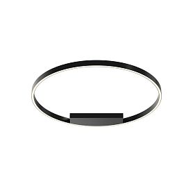 Потолочный светильник Maytoni Rim MOD058CL-L50BK, арматура черная, профиль силикон белый - фото 1