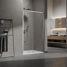 Душевая дверь Vincea Slim VDS-6SL 120x200, стекло прозрачное, профиль хром - фото 1