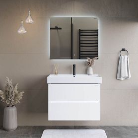 Мебель для ванной Оника Эсквана 80, подвесная, цвет белый - фото 1