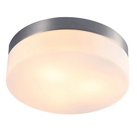 Потолочный светильник Arte Lamp Aqua-Tablet A6047PL-3SS, арматура матовое серебро, плафон стекло белое - фото 1