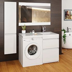 Мебель для ванной Mixline Созвездие 120, с тумбой 56 см, цвет белый - фото 1
