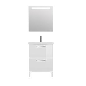 Мебель для ванной Cersanit Melar 60, с раковиной и смесителем, цвет белый - фото 1