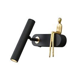 Бра Arte Lamp Albert A2173AP-1BK, арматура черная    - фото 1