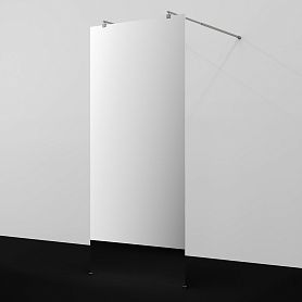 Душевая перегородка WasserKRAFT Vechte 60W44BN-MR 100x200, стекло зеркальное, профиль графит - фото 1
