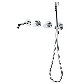 Смеситель Vincea Aura VBTW-6AU1CH для ванны с душем, встраиваемый, цвет хром - фото 1