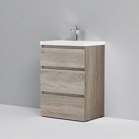 Тумба под раковину AM.PM Gem S 60 напольная, цвет светлый дуб - фото 1