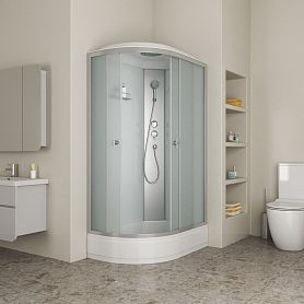 Душевая кабина Niagara Eco E120/80/26R/MT 120х80, правая, стекло матовое, профиль хром матовый - фото 1