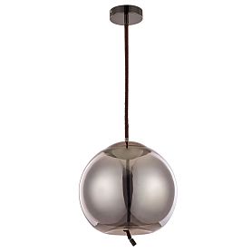 Подвесной светильник Arte Lamp Cody A7768SP-1BC, арматура черная хром, плафон стекло дымчатое - фото 1