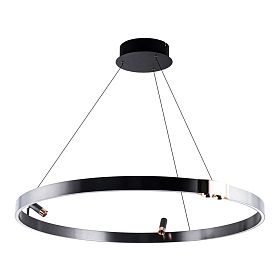 Подвесная люстра Arte Lamp Cesare A1993SP-38BK, арматура черный, плафон пластик акрил белый - фото 1
