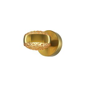 Бра Maytoni Mind MOD299WL-L10BS3K, арматура латунь, профиль стекло янтарное - фото 1