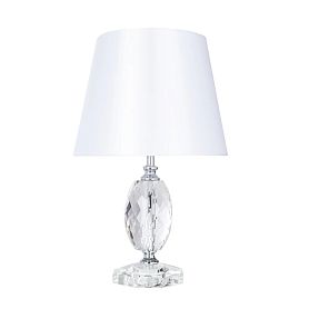 Декоративная настольная лампа Arte Lamp Azalia A4019LT-1CC, арматура хром, плафон ткань белая - фото 1
