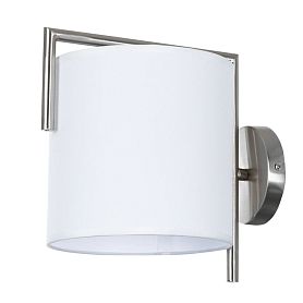 Бра Arte Lamp Aperol A5031AP-1SS, арматура матовое серебро, плафон ткань белый - фото 1