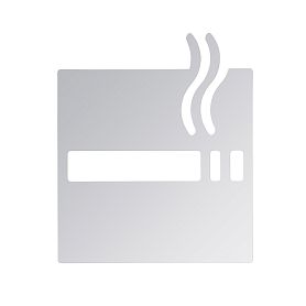 Bemeta Hotel 111022012 Табличка курить разрешено, цвет хром глянцевый - фото 1