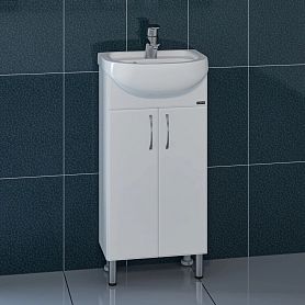Тумба под раковину Санта Сити 40 напольная, с дверцами, цвет белый - фото 1