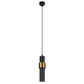 Точечный подвесной светильник Arte Lamp Ran A3144SP-1BK, арматура черная, плафон металл / пластик черный - фото 1