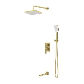 Душевой комплект Grossman Classic 501.K35.04.320, встраиваемый, цвет золото сатиновое - фото 1