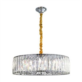 Подвесная люстра Citilux Aria EL321P08, арматура хром, плафоны хрусталь прозрачный - фото 1