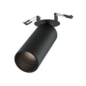 Встраиваемый светильник Maytoni FOCUS LED C053CL-L12W4K-W-B, арматура черная    - фото 1