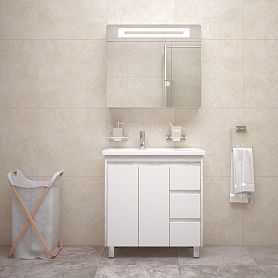 Мебель для ванной Corozo Остин 80, цвет пайн белый - фото 1