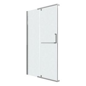 Душевая дверь Grossman Pragma 100.K33.03.120.10.02 120х195, левая, стекло шиншилла, профиль хром - фото 1