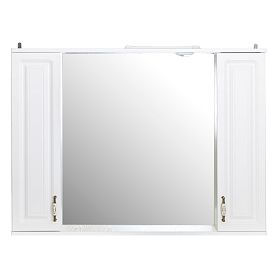 Шкаф-зеркало Stella Polar Кармела 105/С, с подсветкой, цвет ольха белая - фото 1