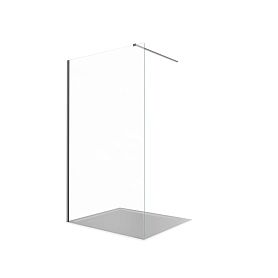 Перегородка для душа Акватек AQ.WI.090.1GM 90x200, стекло прозрачное, профиль оружейная сталь - фото 1