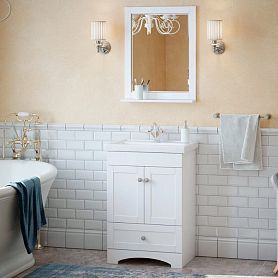 Мебель для ванной Corozo Техас 60, цвет белый - фото 1