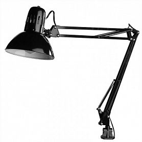 Офисная настольная лампа Arte Lamp Senior A6068LT-1BK, арматура цвет черный, плафон/абажур металл - фото 1