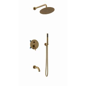 Душевой комплект Vincea Villa VSFW-1VL3BG, встраиваемый, цвет брашированное золото - фото 1