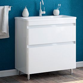 Тумба под раковину Corozo Алабама Z2 80, напольная, цвет белый - фото 1