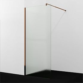 Душевая перегородка WasserKRAFT Rur 30W40RG-TXG 120x200, стекло текстурное, профиль золото глянцевое - фото 1