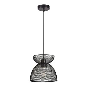 Подвесной светильник Arte Lamp Castello A7065SP-1BK, арматура черный, плафон металл черный - фото 1