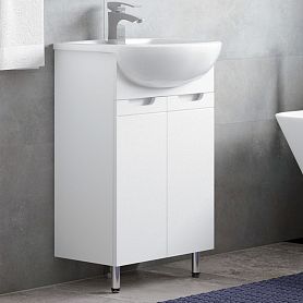 Тумба под раковину Corozo Лея 50, цвет белый - фото 1