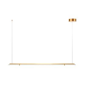 Подвесной светильник Maytoni Plume MOD340PL-L28BS3K, арматура латунь, профиль стекло прозрачное - фото 1