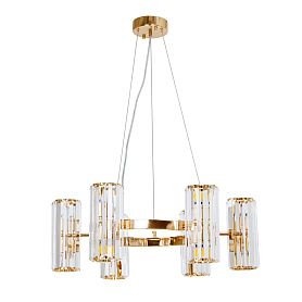 Подвесная люстра Arte Lamp Santorini A1049SP-12GO, арматура золото, плафон хрусталь прозрачный - фото 1