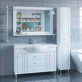 Мебель для ванной Санта Монарх 120, цвет белый - фото 1
