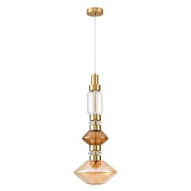 Подвесной светильник Arte Lamp Fiorato A2442SP-16PB, арматура латунь, плафон металл / стекло разноцветное - фото 1