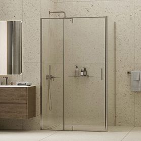 Душевой уголок WasserKRAFT Spree 14P07 120x90, стекло прозрачное, профиль никель - фото 1
