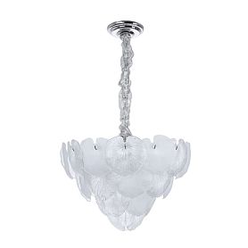 Подвесная люстра Arte Lamp Kapri A4078LM-9CC, арматура хром, плафон стекло белое - фото 1