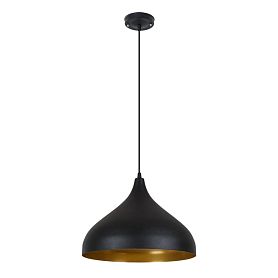 Подвесной светильник Arte Lamp Carmel A7076SP-1BK, арматура черная, плафон металл черный - фото 1