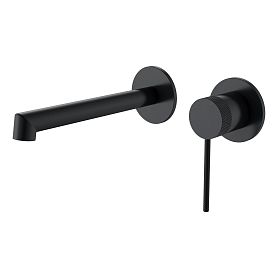 Смеситель Vincea Rim VBFW-2RM1MB для раковины, встраиваемый, цвет черный - фото 1