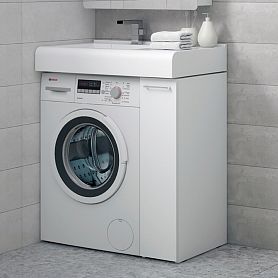 Тумба под раковину Corozo Лео 20, напольная, цвет белый - фото 1