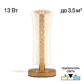 Настольный светильник Citilux Fanny CL213811, арматура графит / золото, плафоны полимер прозрачный - фото 1
