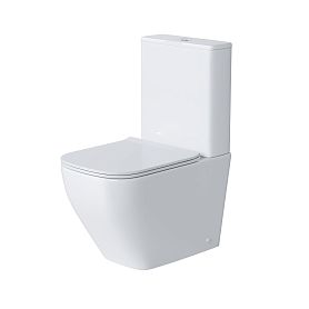 Унитаз Grossman Style GR-4453S напольный, безободковый, с сиденьем микролифт, цвет белый глянцевый - фото 1