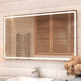 Зеркало Vigo Geometry Comfort 120x70, с подсветкой, функцией антизапотевания - фото 1