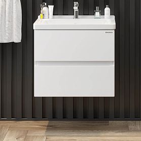 Тумба под раковину Оника Эвада 60, подвесная, цвет белый - фото 1