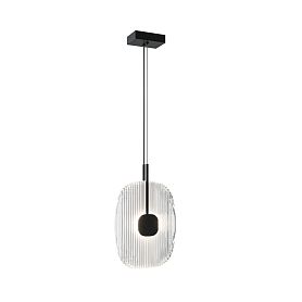 Подвесной светильник Maytoni Eclipse MOD152PL-L1BK, арматура черная, профиль стекло прозрачное - фото 1